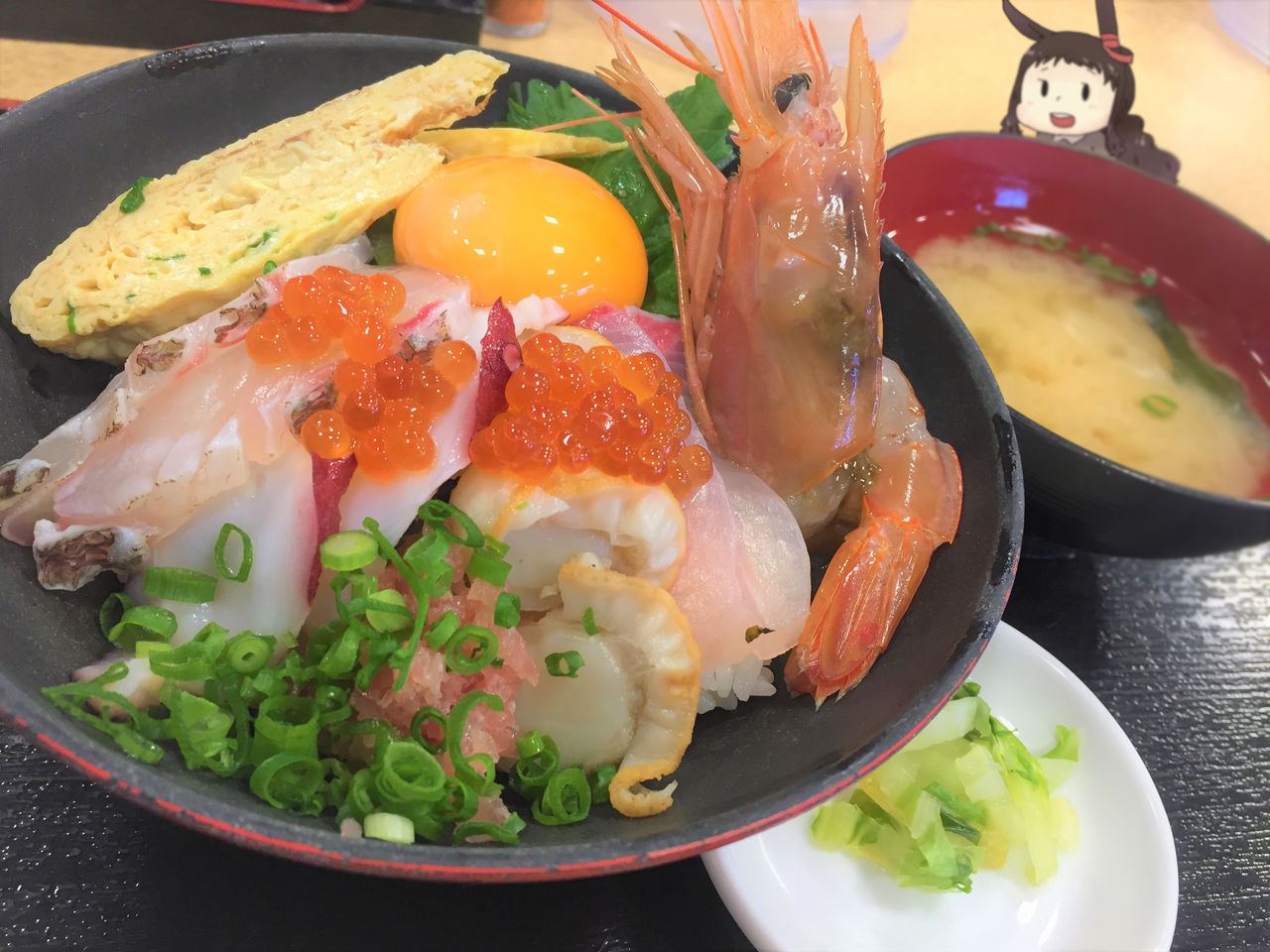 海田市 魚食堂たわらの海鮮丼 おたけの広島もふもふ
