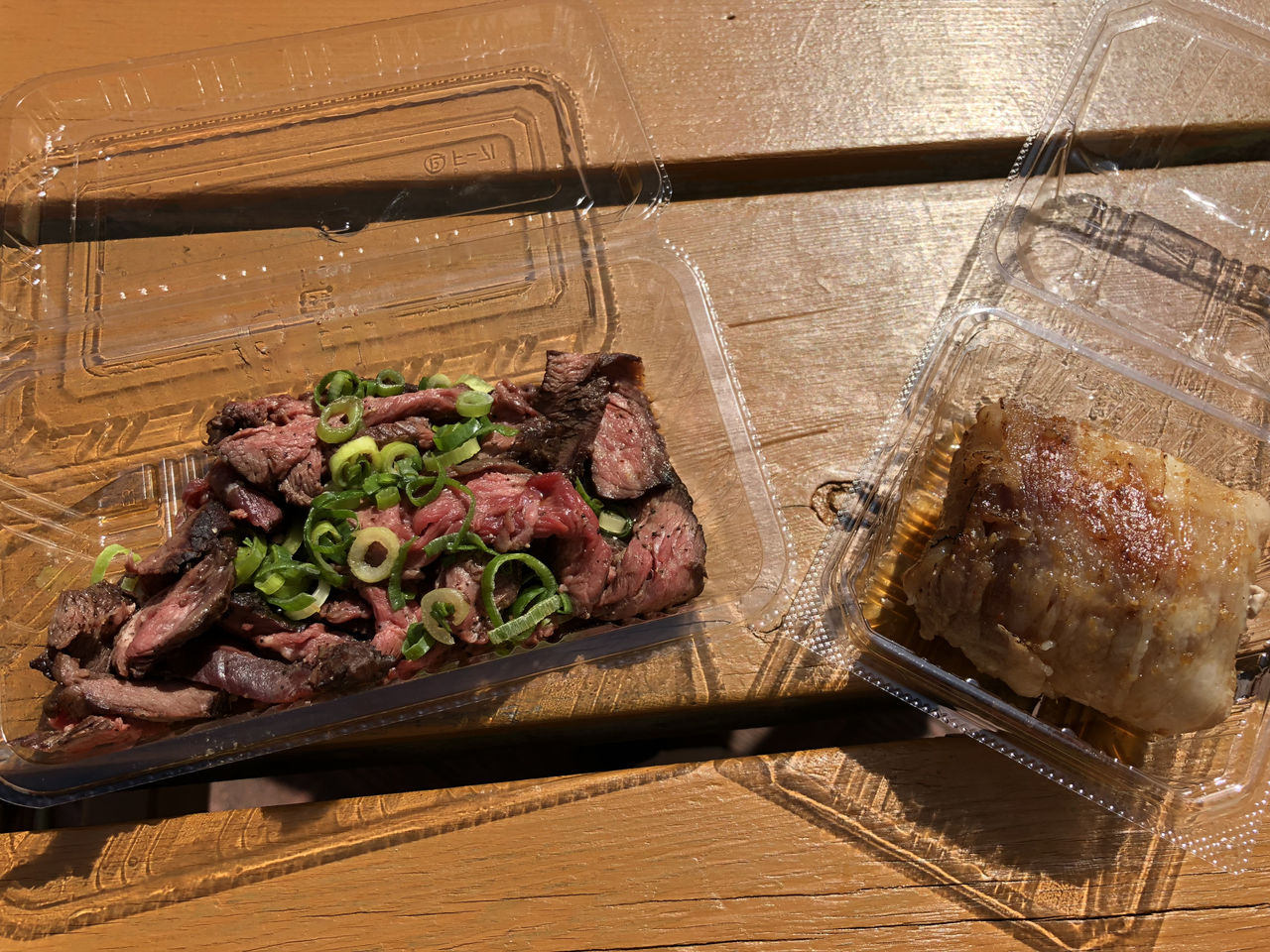 出店の肉巻きおにぎり 牛丸焼き おたけの広島もふもふ
