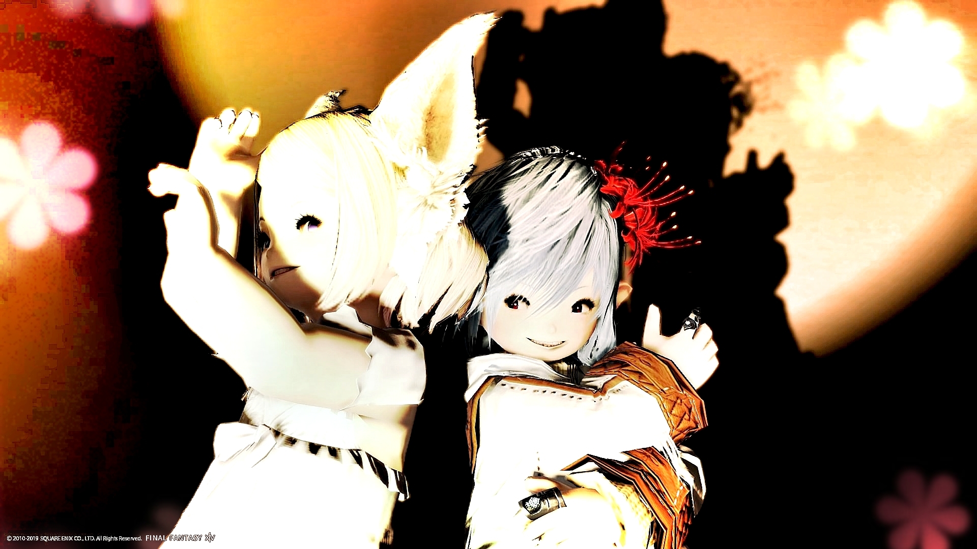 Fc Quatre Couluer 53 ララフェルと影絵遊び 楓のff14日記