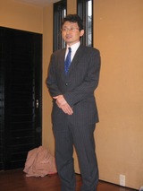 皆様にご挨拶をさせて頂きました。