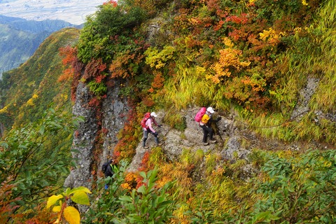 122 辺りの紅葉は真っ盛り。