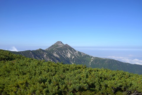182 端正な笠ヶ岳。