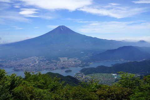 41 見晴台からドッカーンと富士山が見えた。