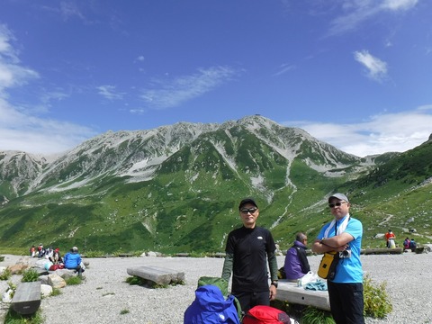 127 立山をバックに。