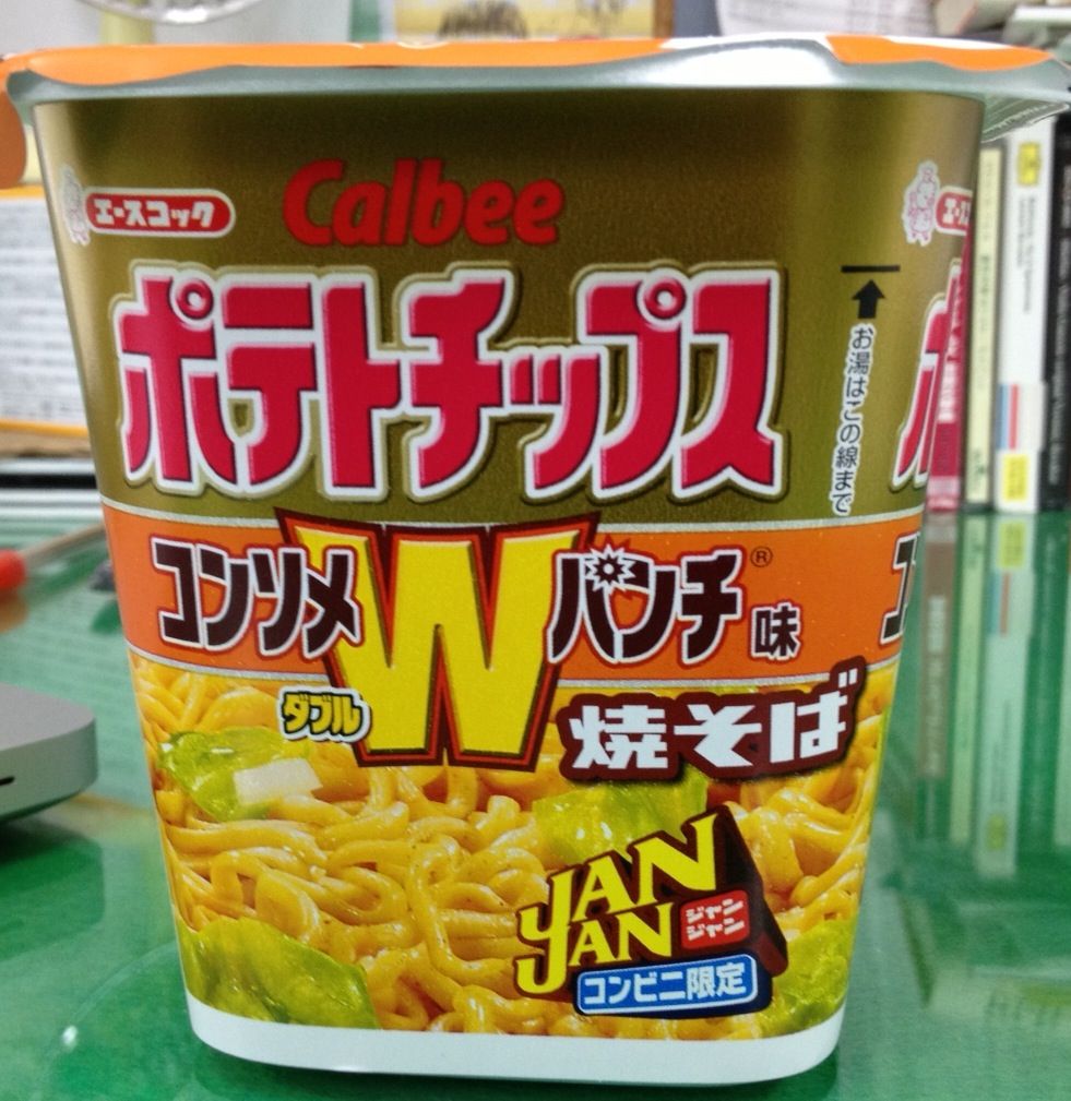 Janjanポテトチップスコンソメwパンチ焼きそば ジャンク大通り