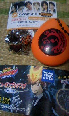 ガシャポン頑張る 家庭教師ヒットマンreborn ニューボンゴレリングコレクション ナジェールのほほん日記