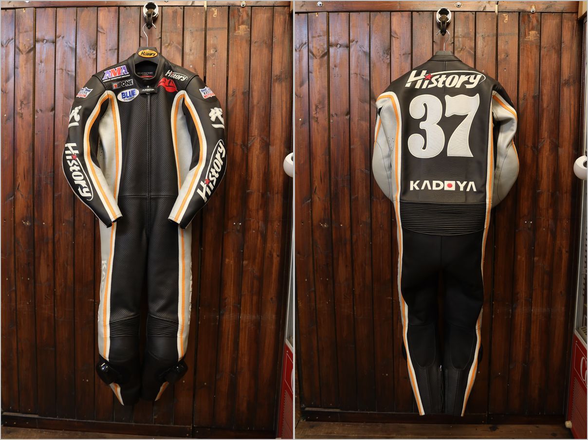 自分用のKADOYAの革ツナギが出来上がりました^^ : バイクウェア