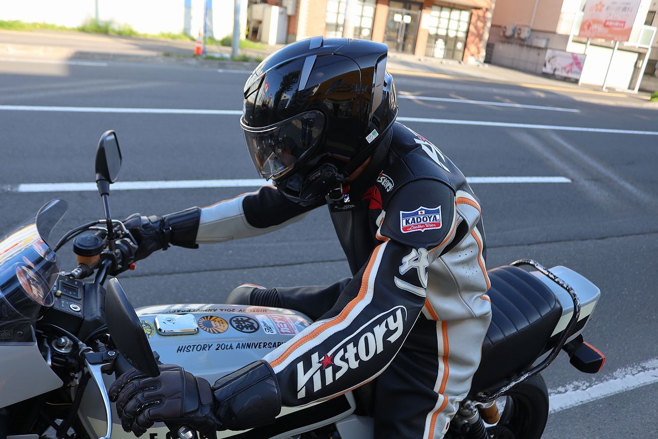 自分用のKADOYAの革ツナギが出来上がりました^^ : バイクウェアと