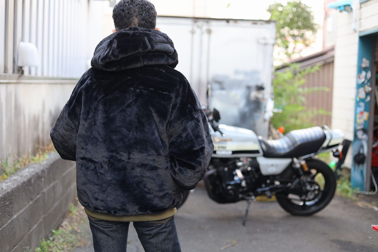 ゆったりめのリバーシブルフライトジャケット^^ : バイクウェア