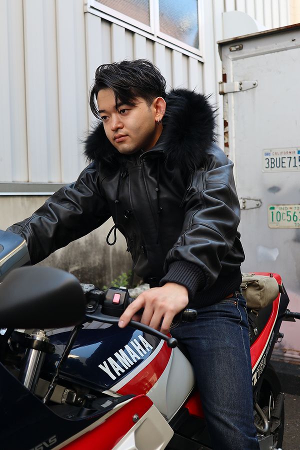 希少！INDIAN MOTORCYCLE N-2B フライト ジャケット 米軍の寒冷地用フライトジャケット「N-2B」をベースにKADOYAが