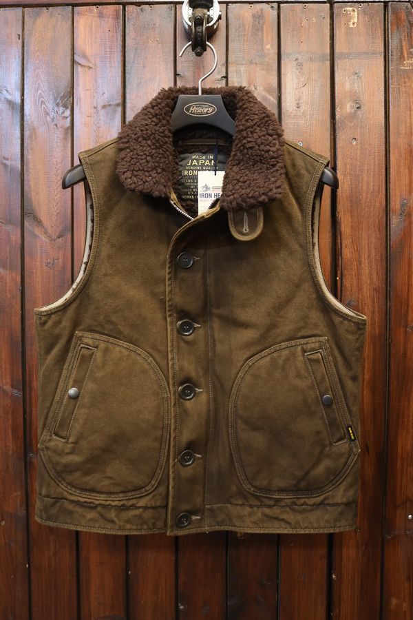 IRON HEART 襟付きベスト　サイズS IRONから人気のN-1タイプのベストが入荷^^ : バイクウェアと
