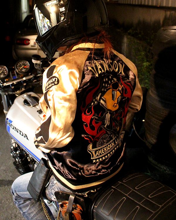 d*8様 Vanson スカジャン　リバーシブル vanson×TOM＆JERRY リバーシブルスカジャン vanson TJV-2407