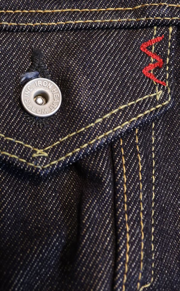 IRON HEARTから21ozのサイドポケット付きトラッカージャケット入荷