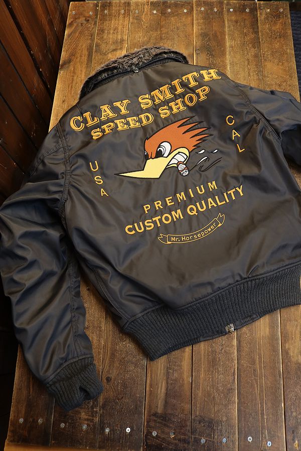 【CLAY SMITH】クレイスミス ma-1 フライトジャケット ホットロッド CLAY SMITH】クレイスミス ma-1 フライトジャケット ホット