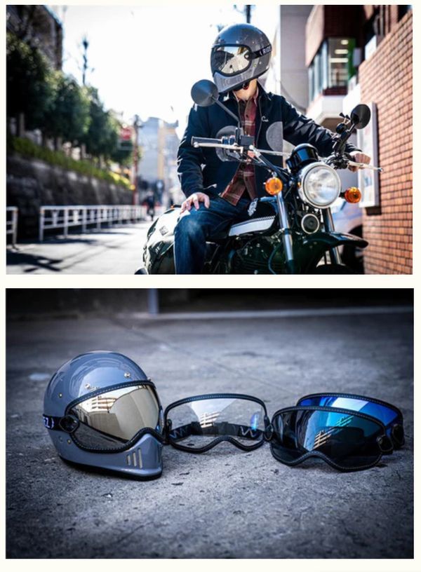 RIDEZ MOTO ZERO ブルーミラーゴーグル　EX-ZERO RIDEZ MOTO ZERO VISOR