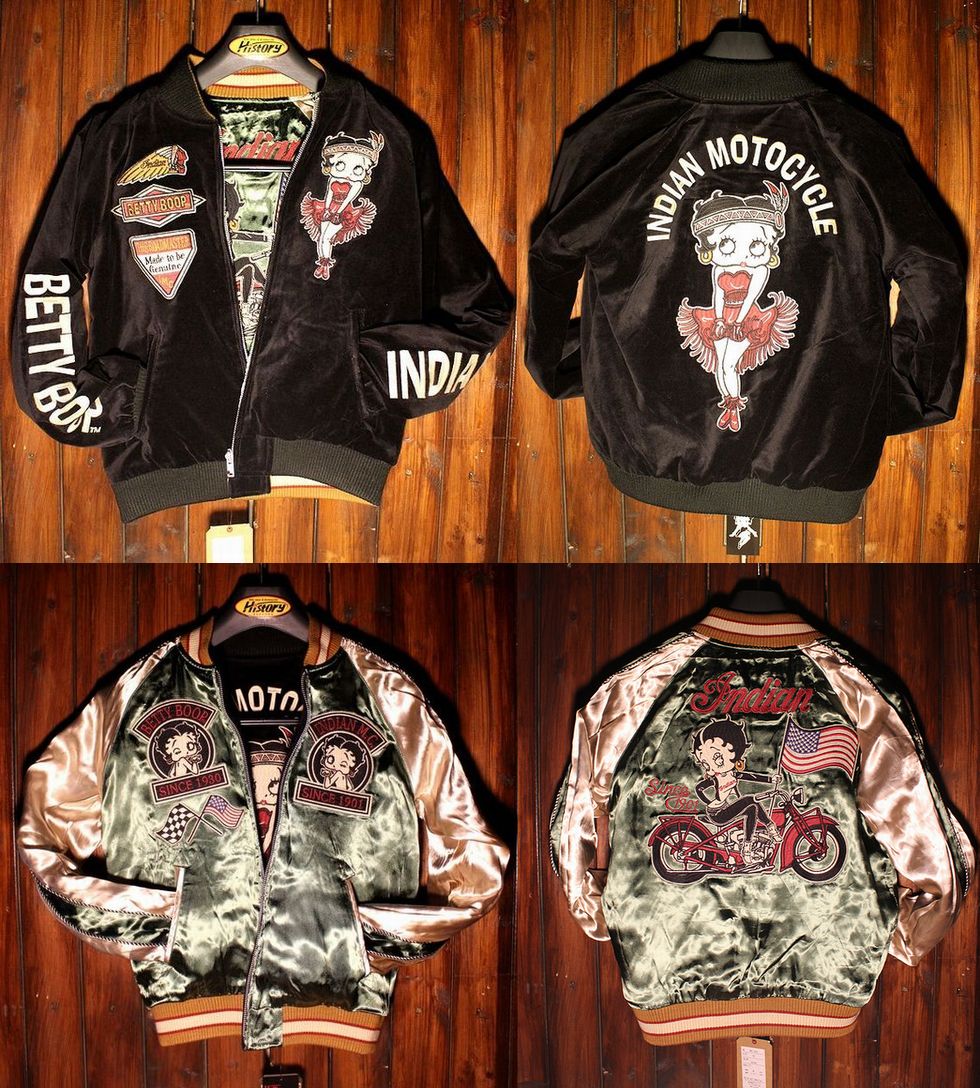 INDIAN MOTOCYCLE×Betty Boop リバーシブル スカジャン 楽天市場】INDIAN MOTOCYCLEインディアンモトサイクル◇IM