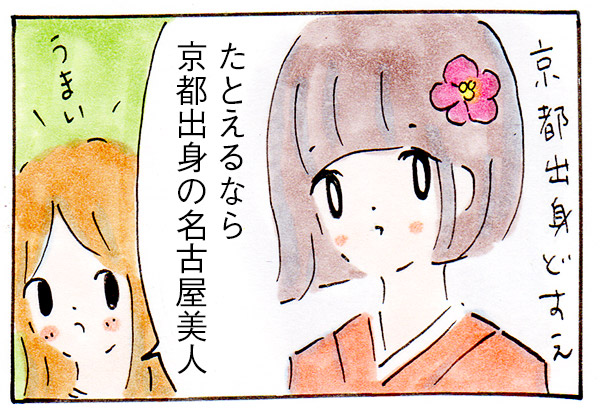たとえるなら京都出身の名古屋美人だと思うお菓子