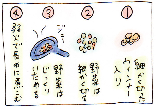 パパの料理が美味しい理由を観察して知ったポイントとは【育児絵日記】