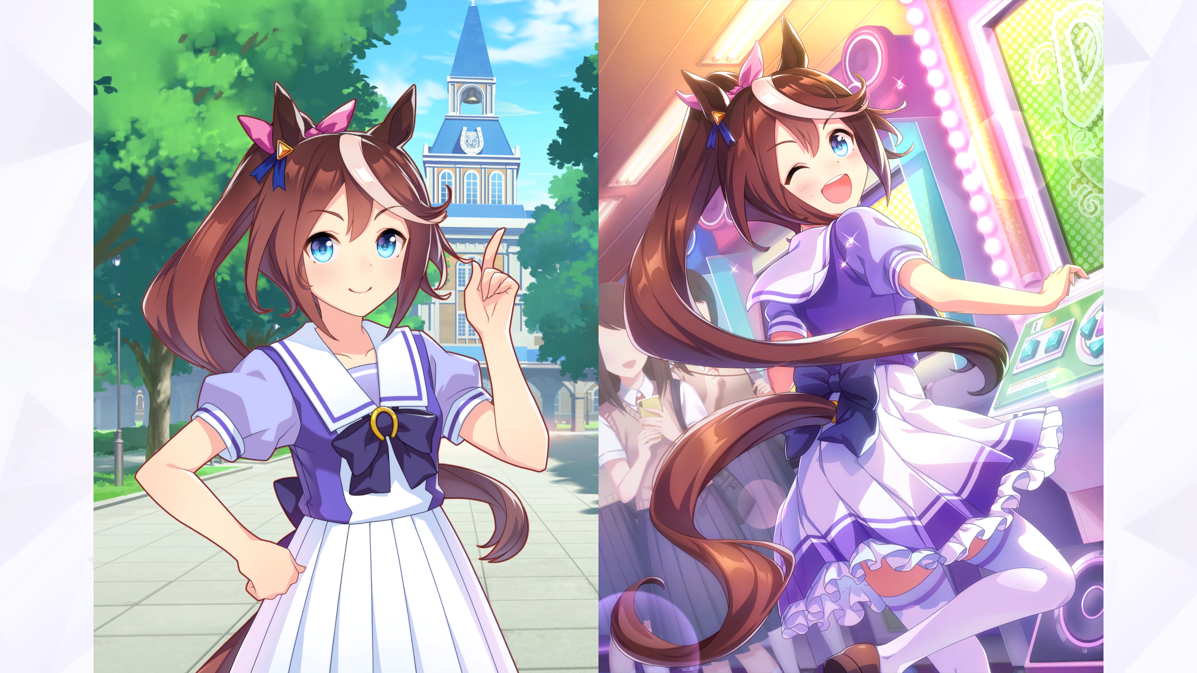 トウカイテイオー Step Smile Wink ウマ娘 ２次元女子の壁紙をひたすら大量に作りまくる 高画質