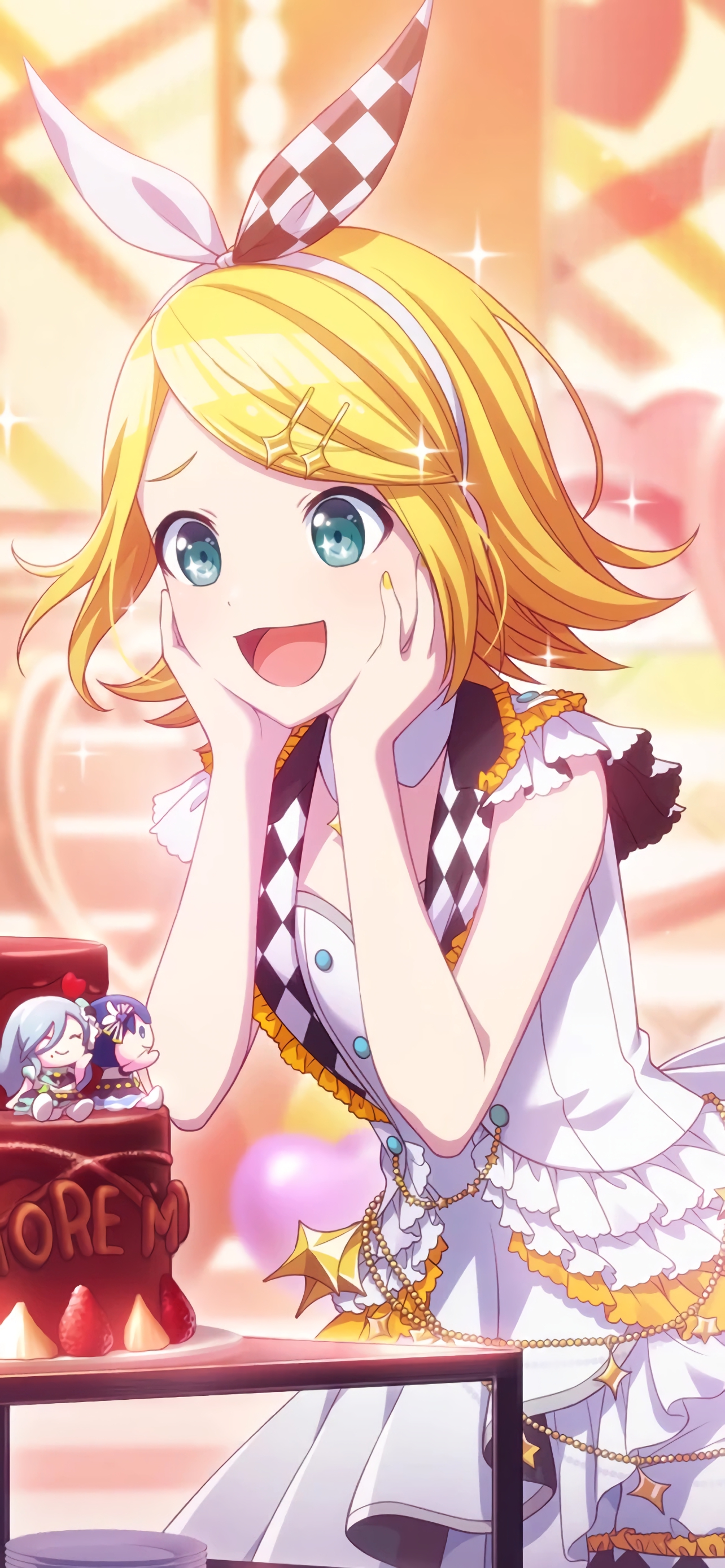 鏡音リン アイドル オン ケーキ プロセカ ２次元女子の壁紙をひたすら大量に作りまくる 高画質