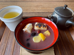 200110黒豆と栗のぜんざい
