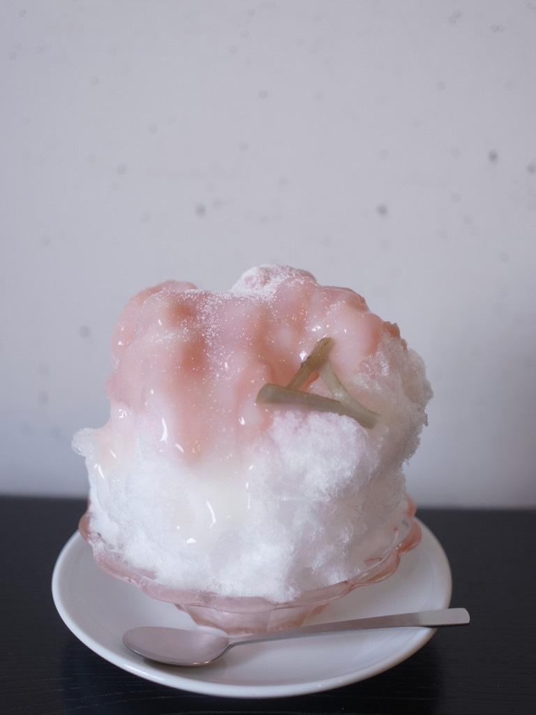 ひとひのかき氷 花びら餅 日本茶カフェ一日 ひとひ