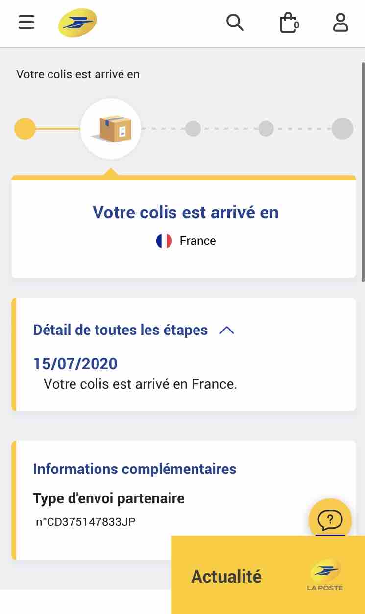 フランスに無事に荷物が届きました お嫁に行きます フランスへ