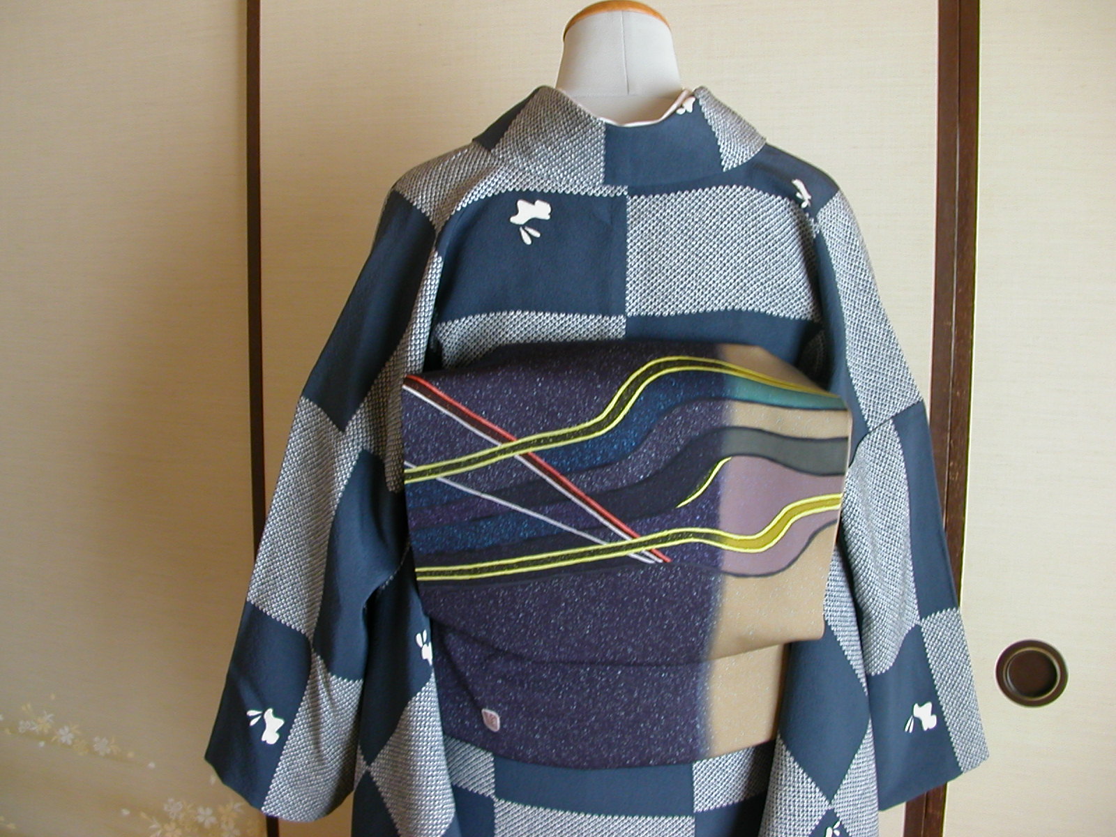 袷 ウサギの小紋 : 一期一会のこころ