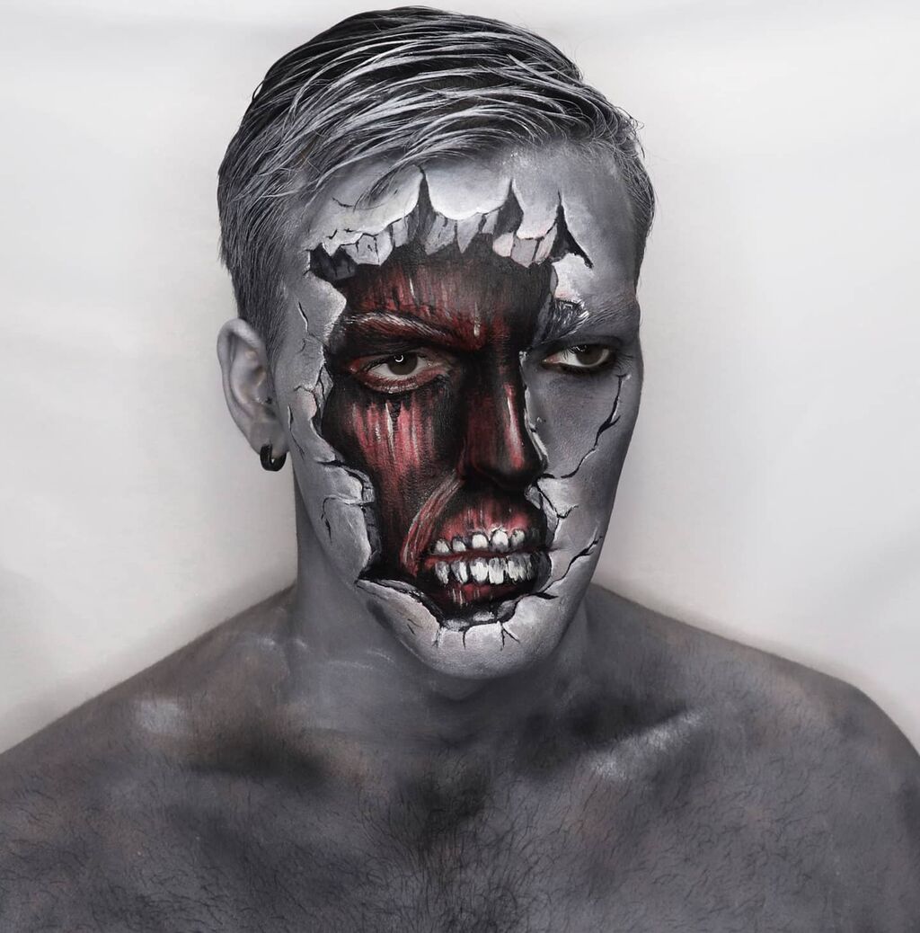 進撃の巨人スレ 外国人 進撃の巨人の壁の中にいる巨人のメイクをしてみた 凄い才能だ ３月19日朝分 Fate雑記 士凛特化 あるふぁ