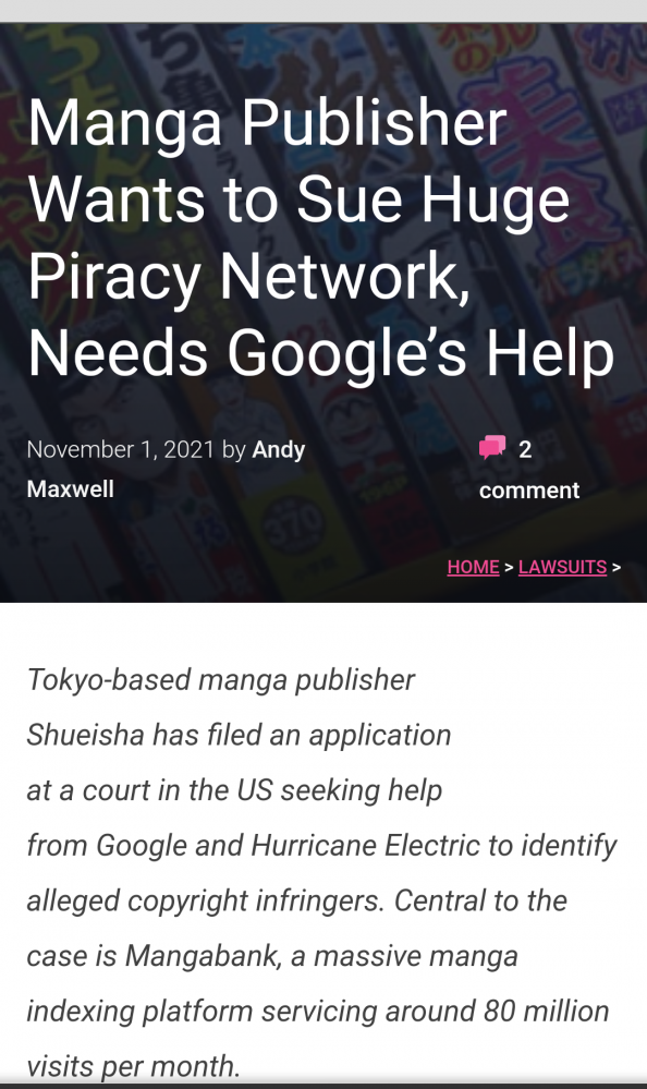 速報 集英社 Googleよ 違法サイト潰すから情報開示しろ 違法サイト 漫画bank が即閉鎖 漫画関連スレまとめ 11月４日夜分 Fate雑記 士凛特化 あるふぁ