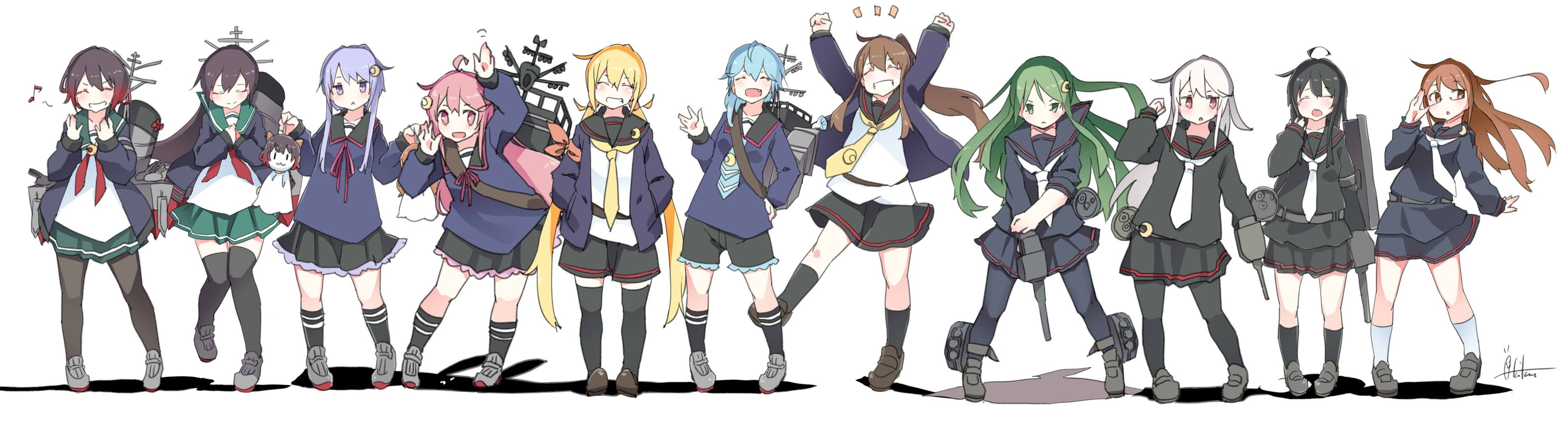 艦隊これくしょん 睦月型集合絵特選壱 とある睦月型の集合目録編 Fate雑記 士凛特化 あるふぁ