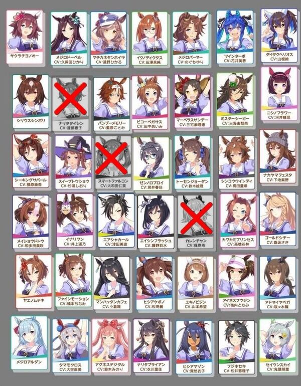 ウマ娘スレ ウマ娘 未実装キャラ39名のうち次のガチャ予告で誰が来ると思う ５月16日朝分 Fate雑記 士凛特化 あるふぁ