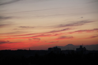 夕暮れの富士山2