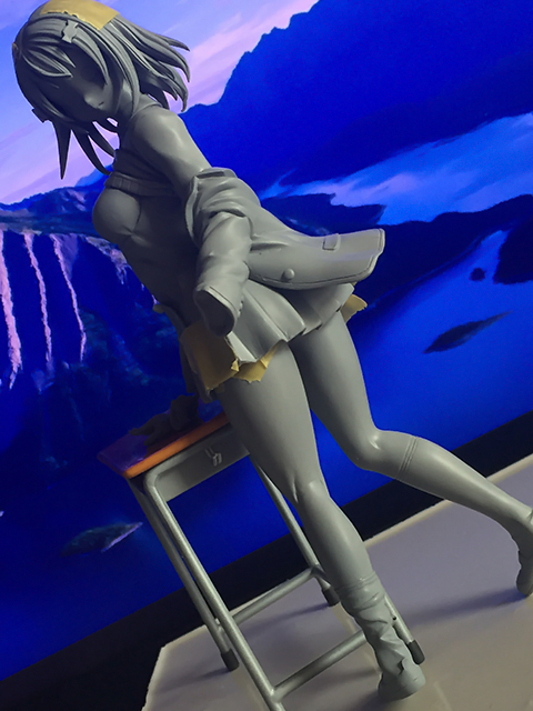 ひとみ亭 1/9 宮森ゆず「メルキス」 ワンフェス トレフェス ガレージキット フィギュア トレフェス NEO 有明2ひとみ亭 メルキス 宮森ゆず＋机付ワンフェス WF