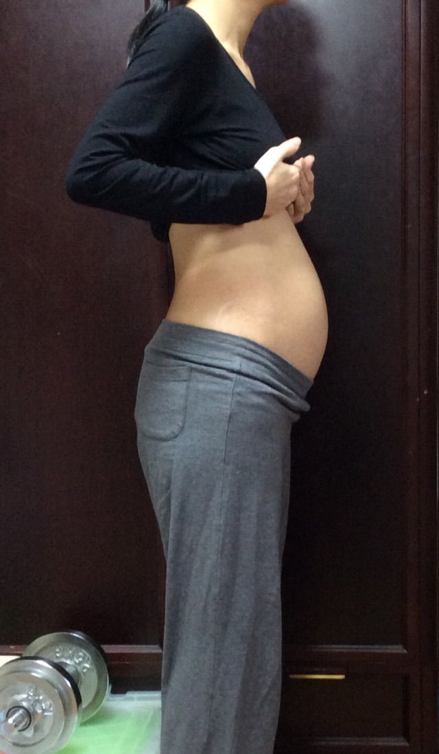 19w3d お腹の大きさは小さ目 猫と旦那と子供とワタシ