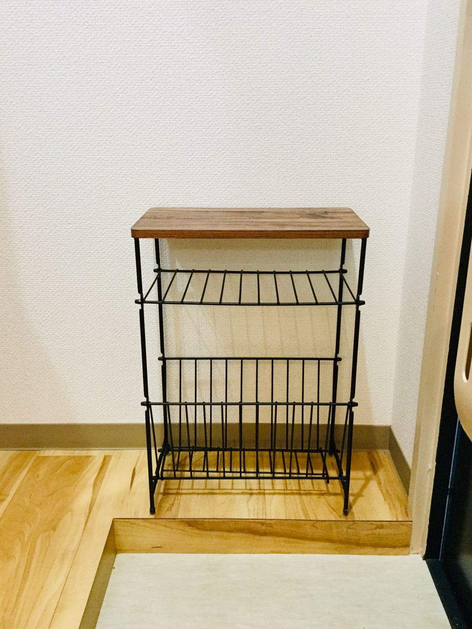 格安新品 ニトリ サイドテーブル シェルフィ2 ライトブラウン