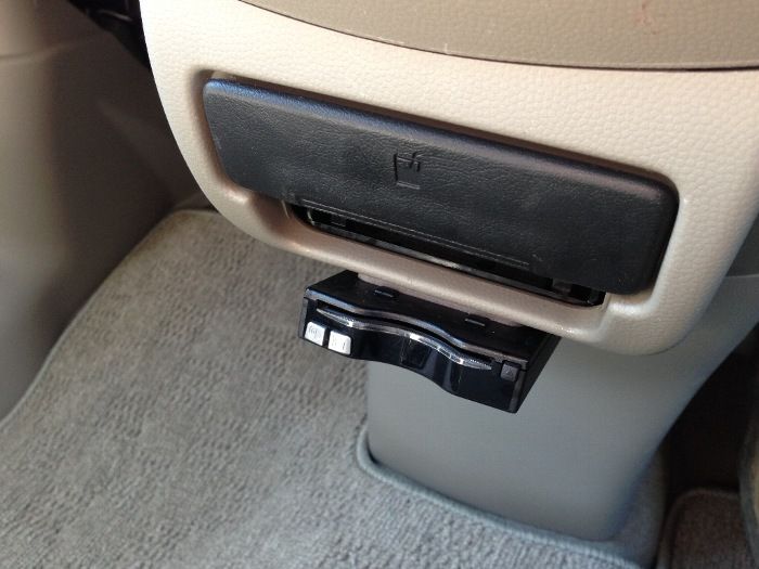 エブリイにワゴンrのドリンクホルダーを装着 越後カントリーロード