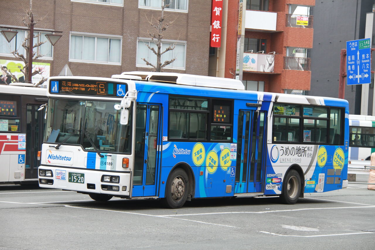 No.4161】西日本鉄道（バス） 6189（久留米第2） : トライランダーの