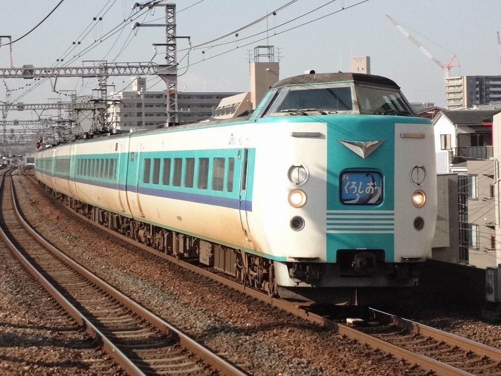 381系くろしおです H23.10.7-8：JR西日本 きのくに線 287系試運転 381系特急
