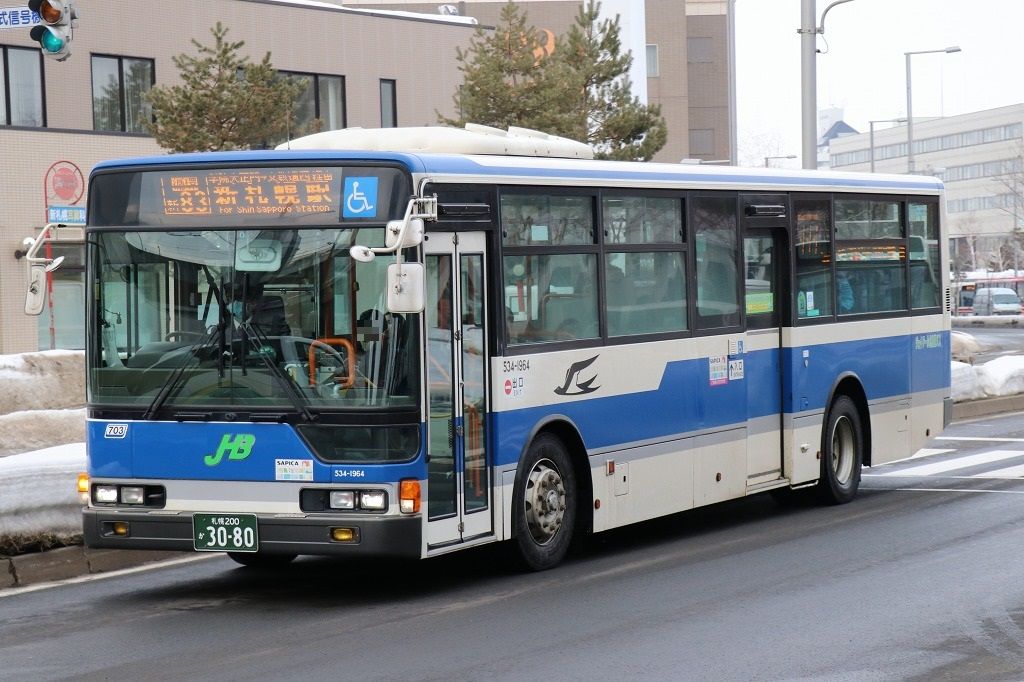 ジェイ・アール北海道バス(新さっぽろ)の車両(2017.2) 北海道2017-55