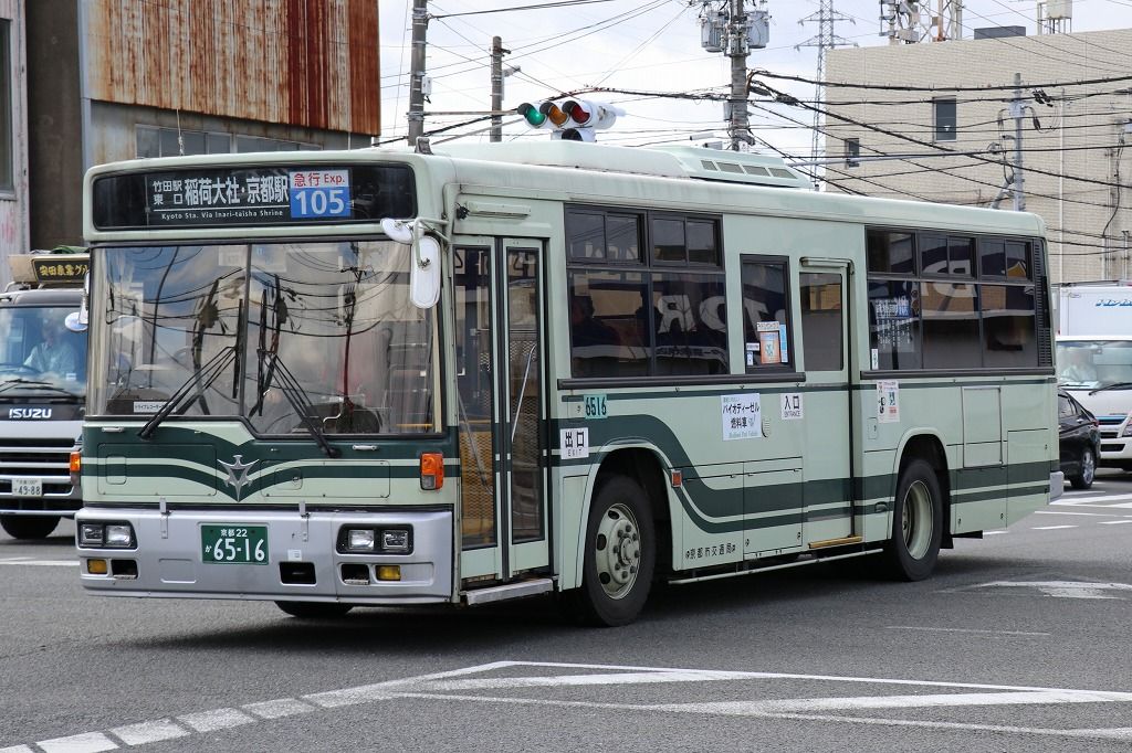 105号系統 横大路車庫 竹田駅東口 京都駅 きぬの鉄道 バスブログ