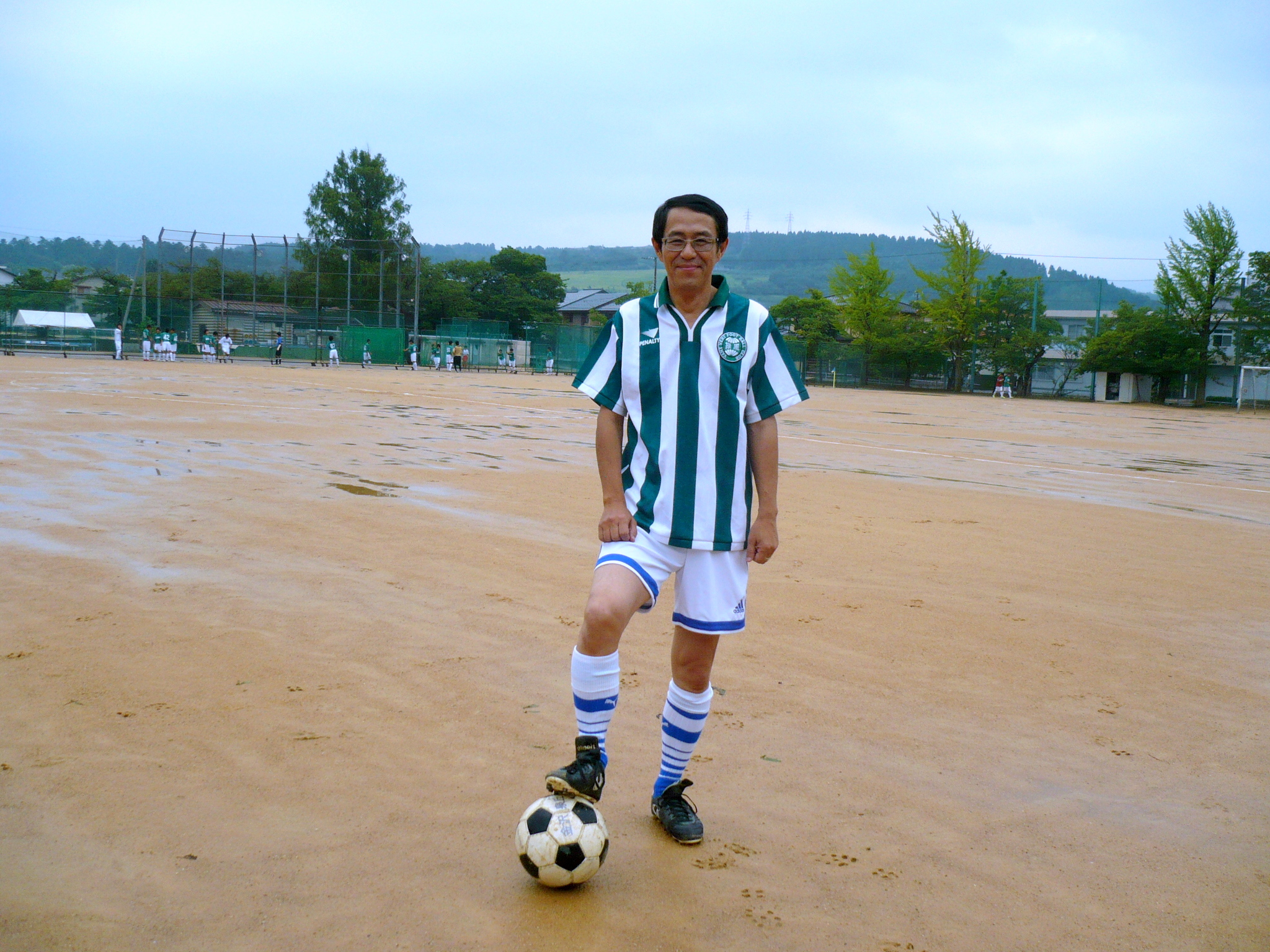 雨の中ですが 金沢泉丘高校サッカー部ｏｂ会に参加しました 生涯青春 熱き心に 上端秀夫