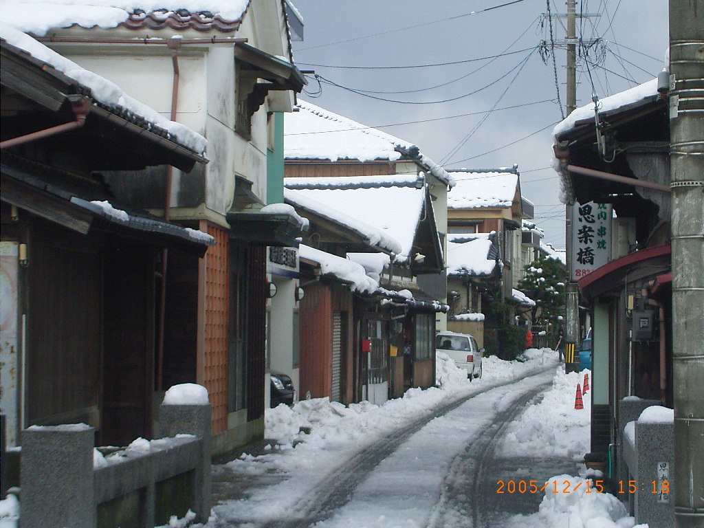 三国湊は雪 雪 まちなみ 越前三国湊の散策日記 福井県坂井市三国町