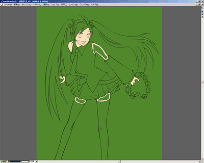 塗り潰し(全体、作業途中)