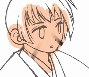 黒が混ざった状態