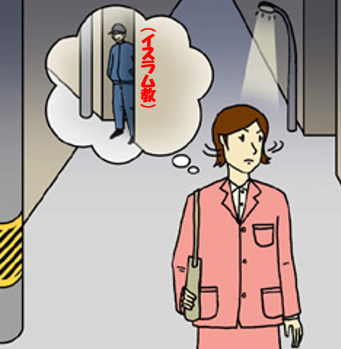 暗い夜道 イスラム教