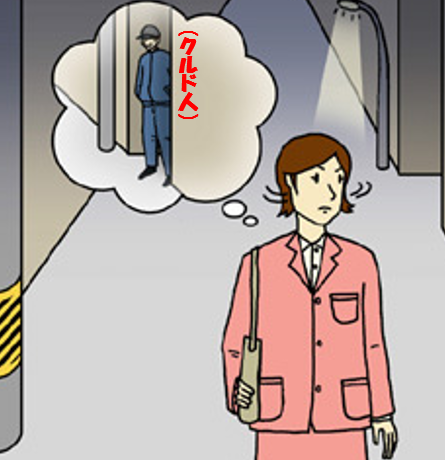 暗い夜道　クルド人