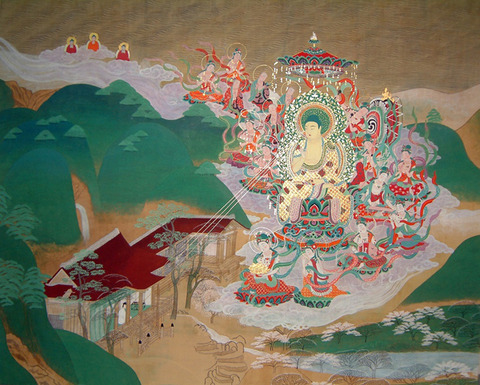 阿弥陀如来、来迎図