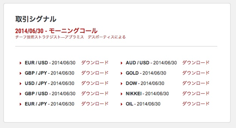XM シグナル配信