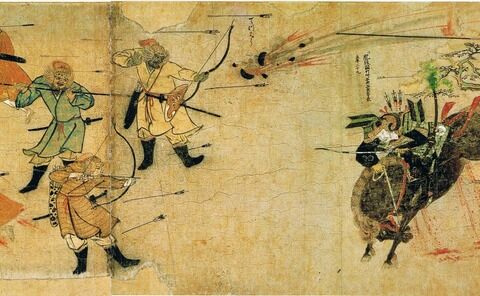 武士「やあやあ我こそは」　モンゴル人「（何やコイツ……）弓矢シュッ！シュッ！！」→